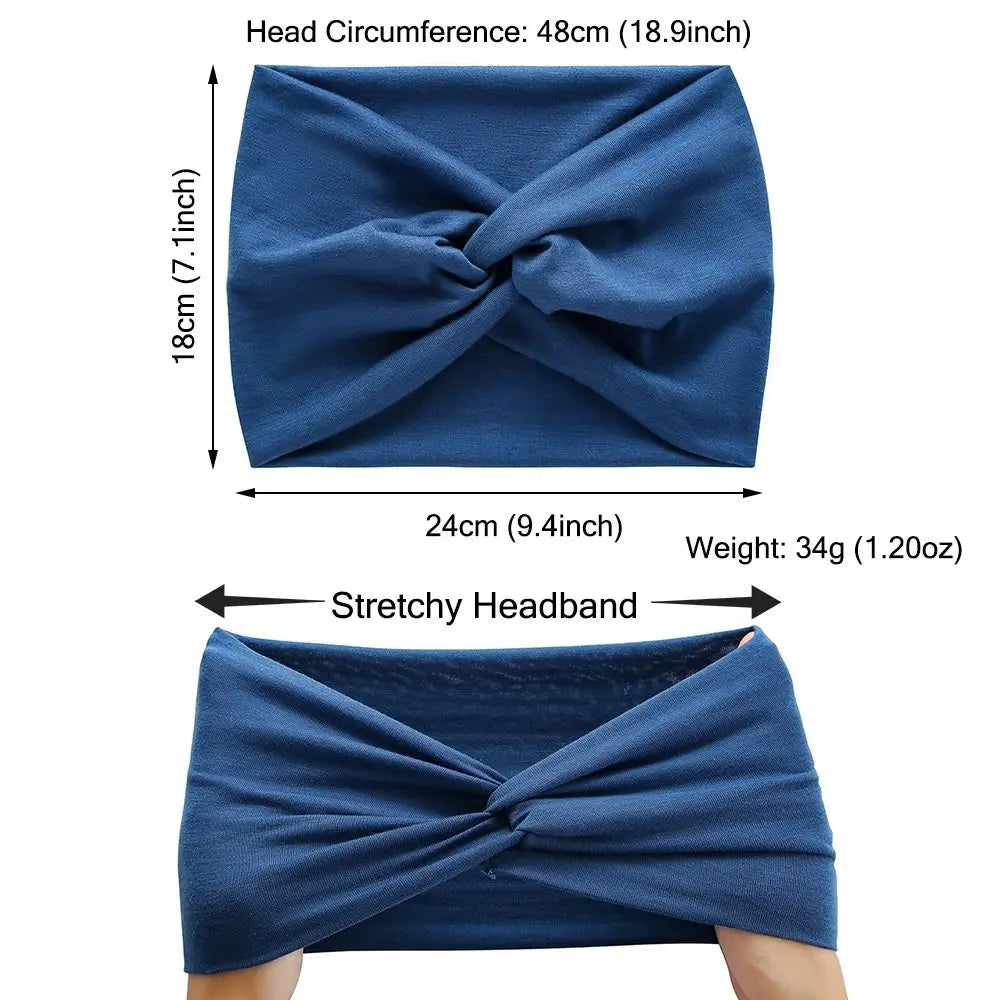 Hair Accessories Twisted Extra Large Thick Wide Headbands Turban Workout Headband Head Wraps for Women